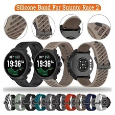 Two-Tone Silicone Strap 22mm For Suunto RACE 2 /Run/Ocean/Vertical/ 5 9 Peak Pro