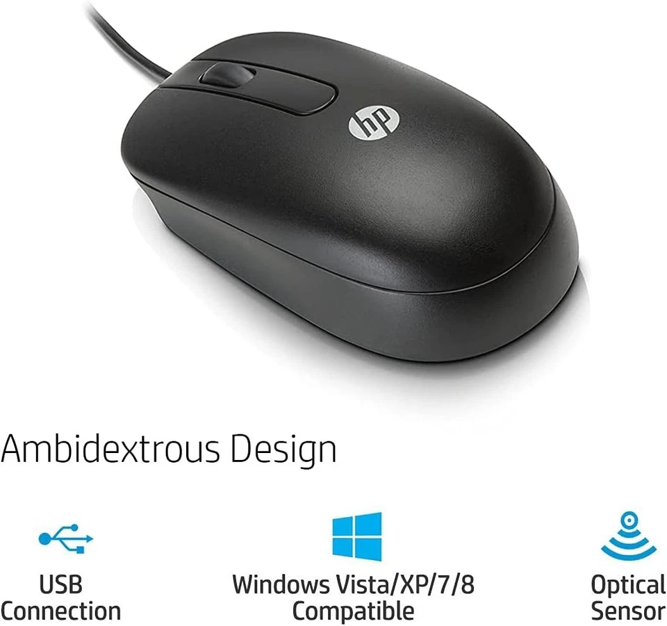 HP 3-button USB Laser Mouse - mice (USB, Wheel, Laser, 1000 DPI, Noteb - Image 4 of 4