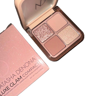 New NATASHA DENONA  Luxe Glam Compact Quad Rosy Eyeshadow Palette 100% Authentic