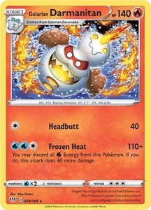 Galarian Darmanitan 028/189 Darkness Ablaze
