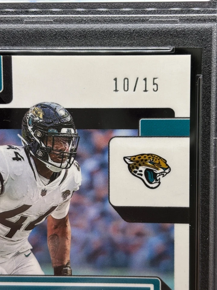 2022 Donruss Optic Travon Walker #225 Ice Prizm Auto  /15  rookie card RC PSA 10 - Image 4 of 4