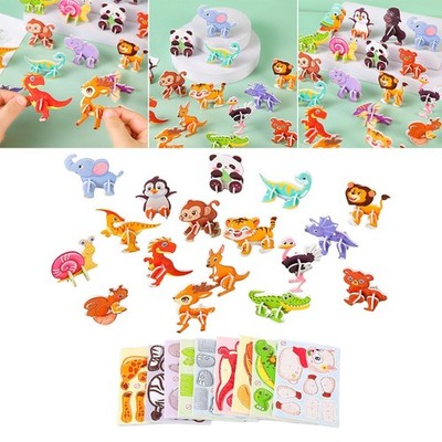 Cartoon Puzzle, Fine Motor Skills, Early Educational Recognition Toy, Stem Toy,