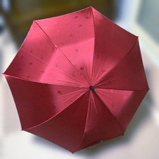 Burberry Red Nova Check Long Umbrella Horse Logo