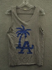 JHK LA Los Angeles Tank Top Gray Palm Tree Mens Size S Small