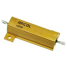 2PC OHMITE HS50 6R F Resistor,Wirewound,6 Ohms,50 W,1%,Lug,TCR 100 ppm/DegC