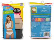 Fruit of the Loom Women's Underwear Bikinis 8-Pack -Tag Free, Great Fit - XL