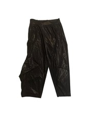 Bryn Walker Draped Stretch Waist Shimmer Pants Black Women  s Sz Large Lagenlook