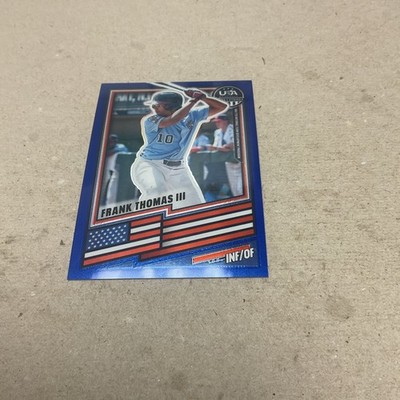 2026 Panini Stars & Stripes NTDP Frank Thomas III Blue Prizm Numbered Card
