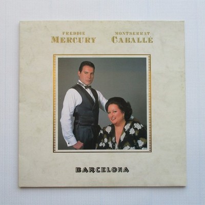 Freddie Mercury 'Barcelona' 1988 UK 1st Pressing Vinyl LP Gatefold Album - EX/VG