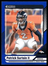Patrick Surtain II 2024 Donruss Press Proof Blue #243 Denver Broncos