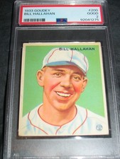 1933 Goudey #200 Bill Hallahan PSA 2 Good ~St Louis Cardinals