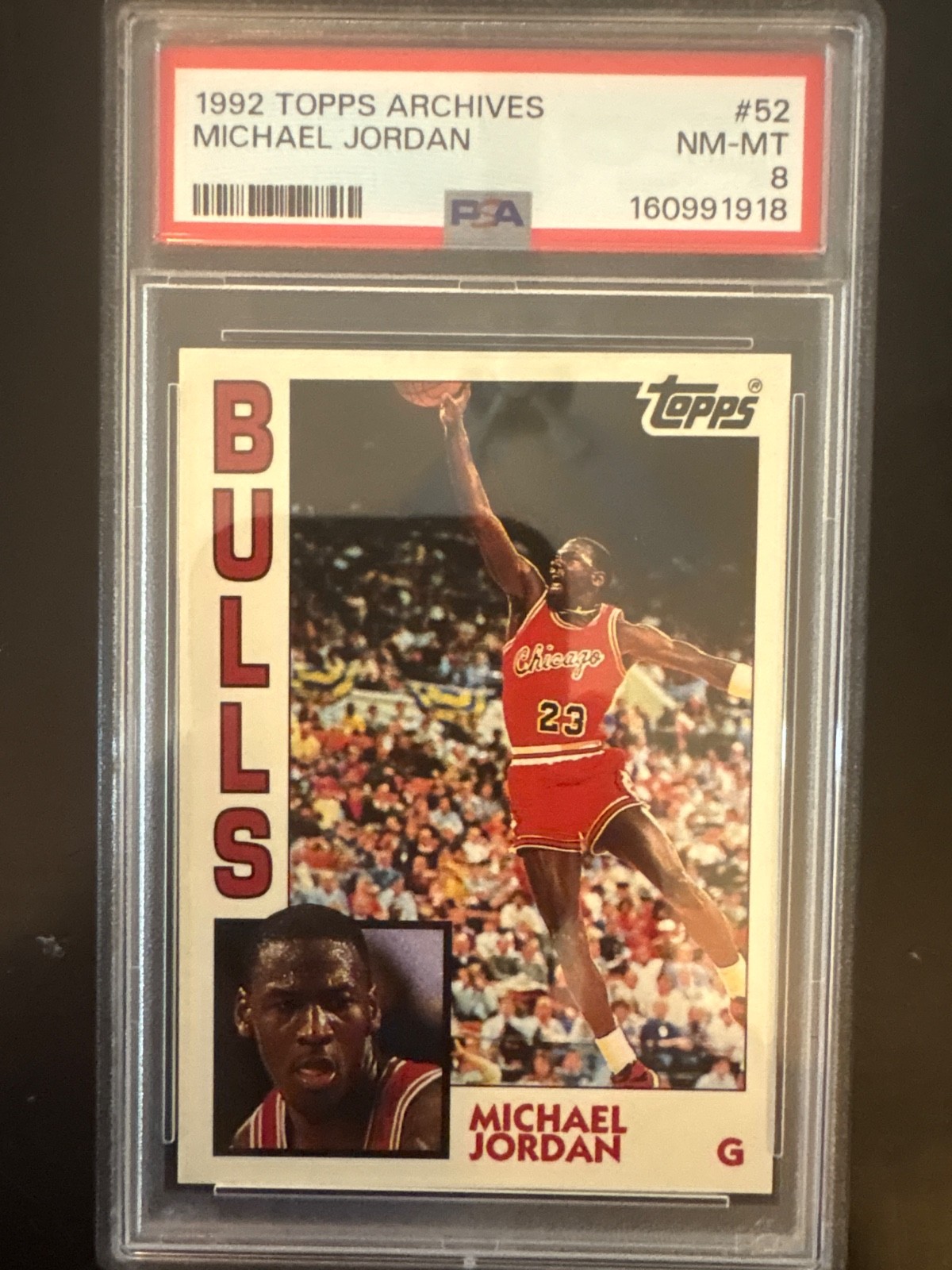 1992 Topps Archives Michael Jordan #52 PSA 8