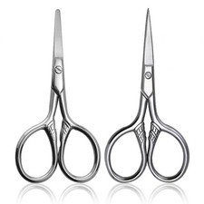 Stainless Steel Small Nail Tools Eyebrow Nose Hair Scissors Cut Manicure Facial
