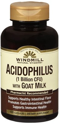 Windmill Naturals Acidophilus with Goat Milk  Capsules 100 CT
