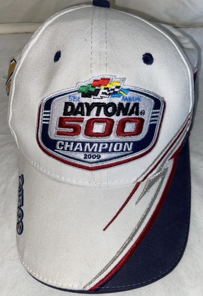 Gorra Nascar Racing Daytona 500 Champion 2009 Matt Kenseth blanca nueva Victory Lane Foto 2 de 4