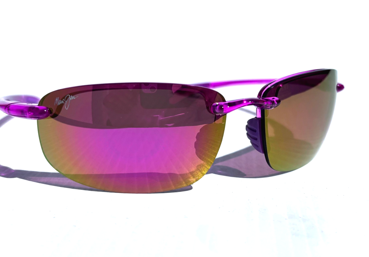 Maui Jim HOOKIPA Translucent Pink POLARIZED Sunrise Pink Lens