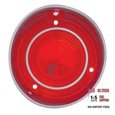 CH030L Plastic Tail Light Lens With Stainless Steel Trim For 1971 Malibu and