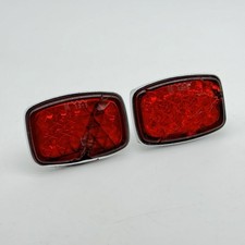 Porsche 356 A Pre-a Glass Reflector Pair K1315 Original Cracked Reflectors