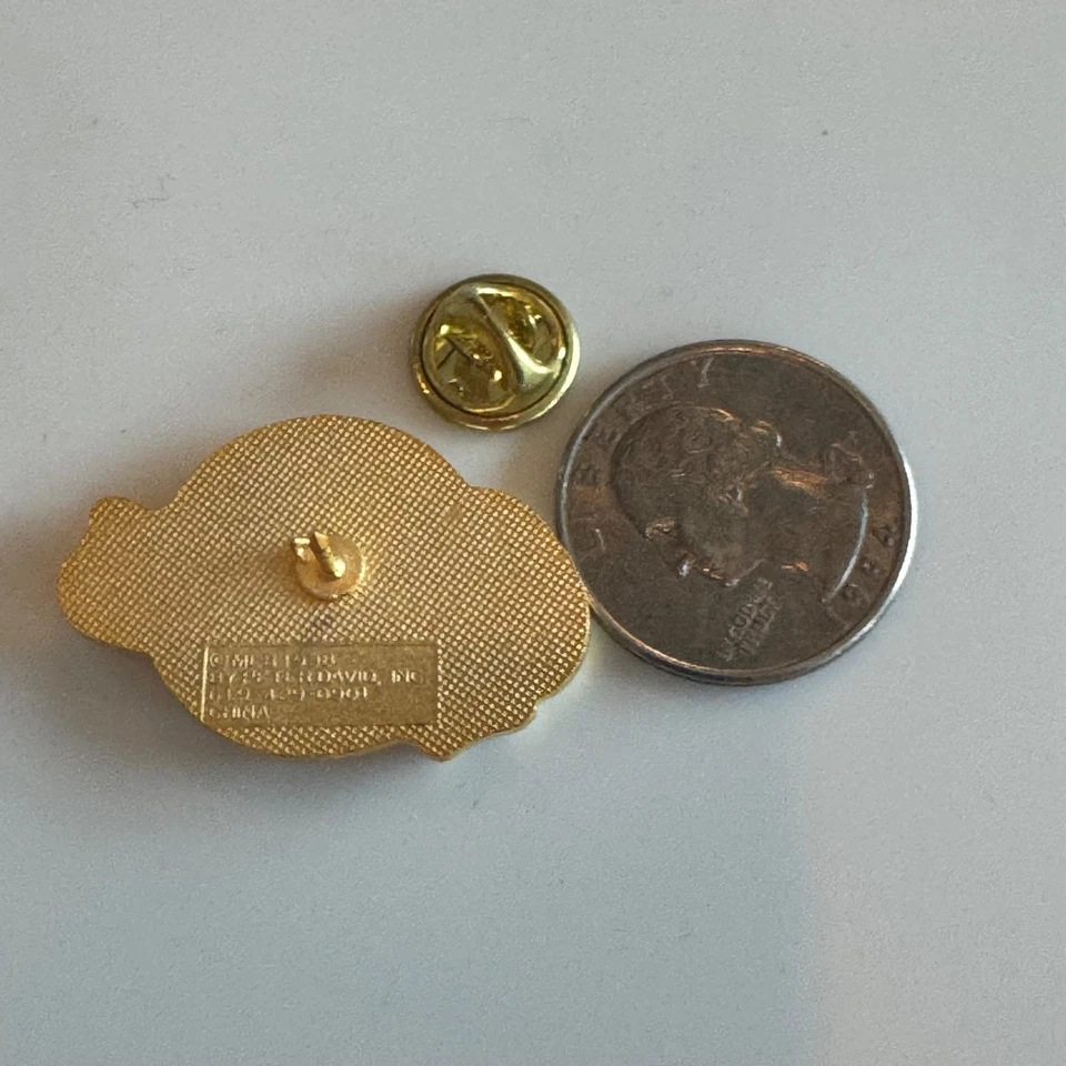 Vintage Baltimore Orioles Gold Baseball Script Enamel Lapel Pin Peter David MLB - Image 3 of 4