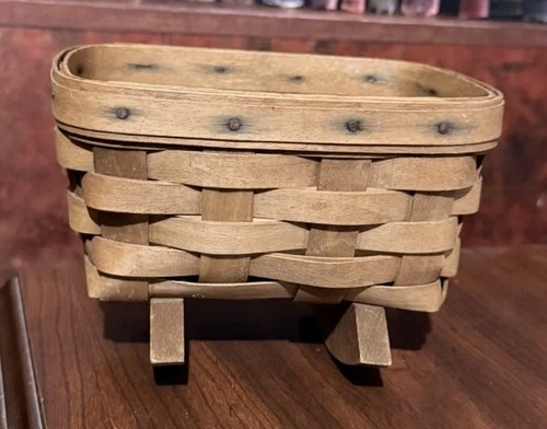 Longaberger Cradle Rocking Basket 1989 Vintage Doll