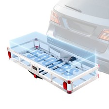 Hitch Cargo Carrier 500lb 49.4x22.4x7.1in Aluminum Frame for 2in Receiver