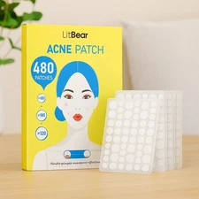 Acne Patches 480ct - Hydrocolloid Pimple Patches for Face, 3 Sizes, All Skin