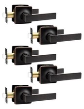 5 Pack Interior Passage Door Lever,Oil Rubbed Bronze Left or Right Handing fo...