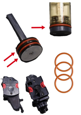 3x O-Ring Dichtung DeLonghi ECAM ESAM EAM Brühgruppe Brühkolben inkl Fett