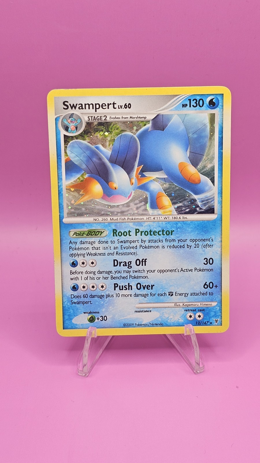 Pokemon TCG Swampert Supreme Victors 12/147 Holo Rare Card