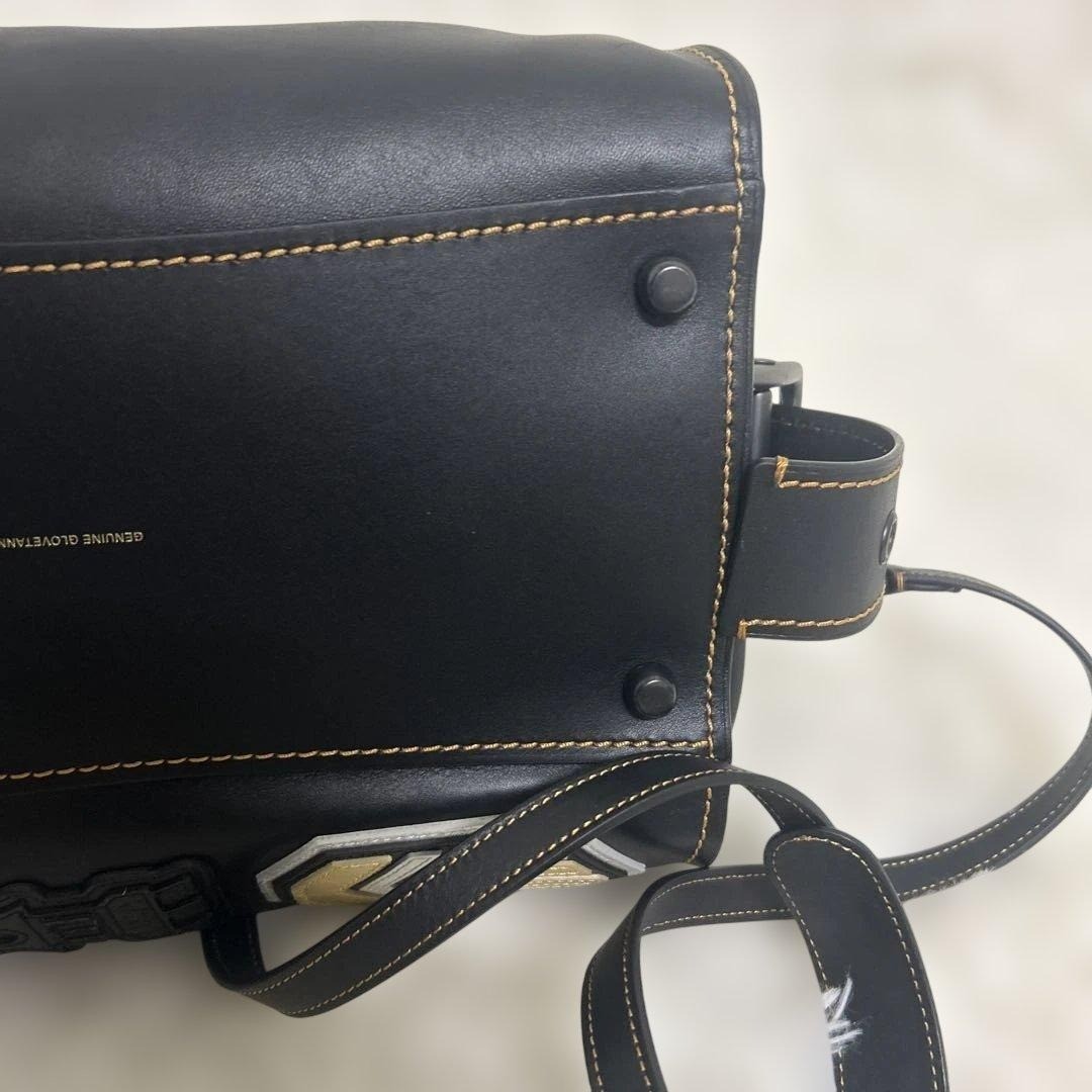 Used authentic Coach 1941 Varsity Patch leather s… - image 10