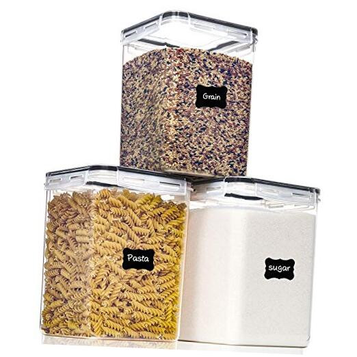5.2L Airtight Food Storage Containers with Lids for Flour & Dry Goods