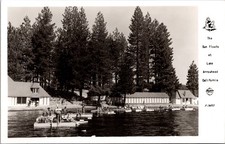 Lake Arrowhead California Sun Floats Real Photo Postcard Frashers