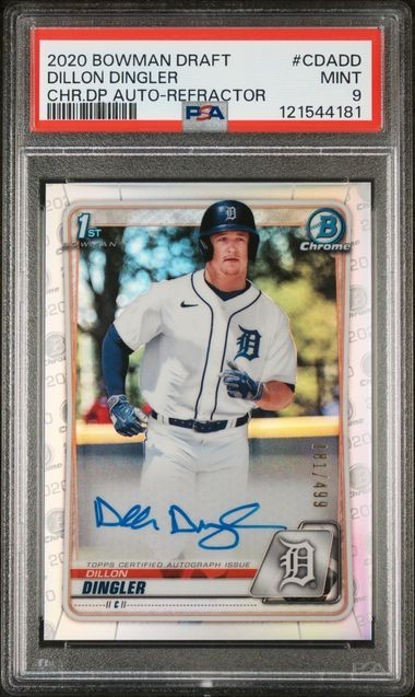 2020 Bowman Draft - Chrome Draft Picks Autographs Dillon Dingler #CDA-DD...