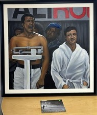 Michael Joseph Original Painting 'At The Weigh In' Muhammad Ali/Rocky Balboa