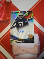 2022 Bowman University's Best Football Refractor Autograph Jayson Ademilola