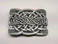 Buckle RAGE Celtic Cross Knot Cowboy Western Metal Belt Buckle Silver