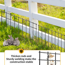 Small/Medium Animal Barrier Fence 20 Pack 20 In L X 10 In H Underground Dec...