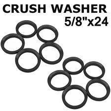10 PCS Muzzle Brake Crush Washer 5/8x24 5/8-24 TPI Black Steel for .308
