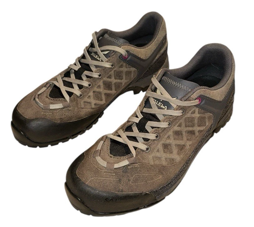 Туфли туристические женские Salewa WS Trektail 8,5 США Falcon серые красные луковые подошва Vibram - Изображение 2 из 4