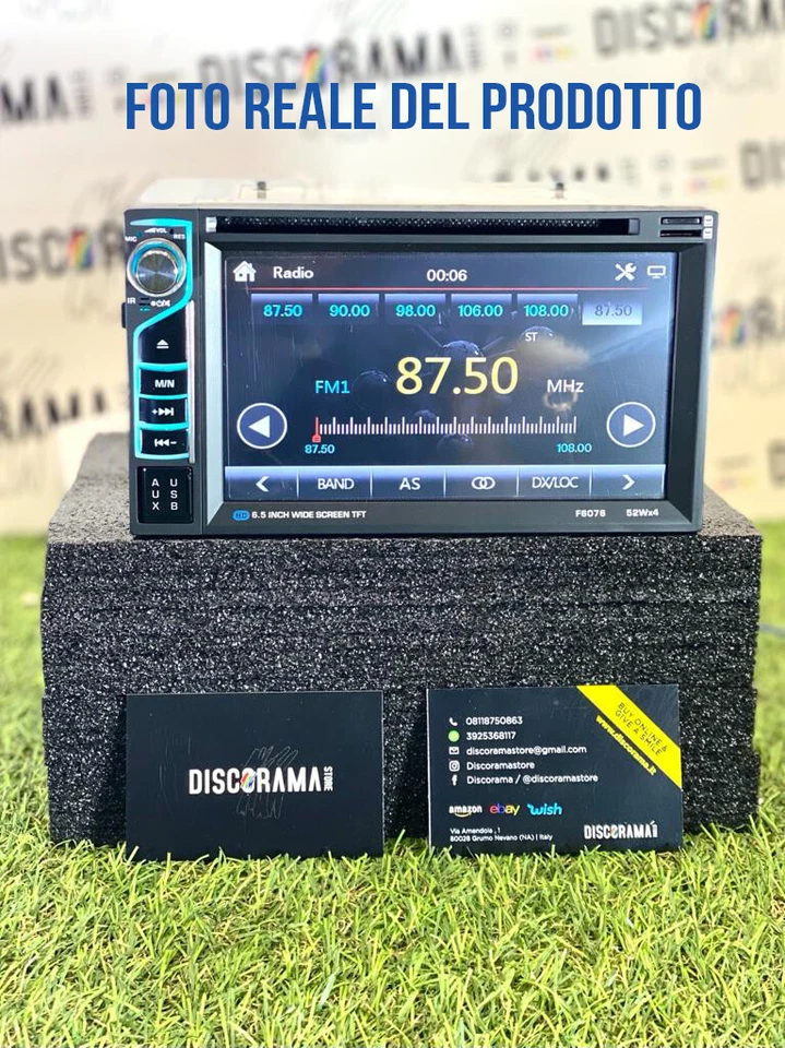 STEREO AUTORADIO 2 DIN CON LETTORE CD DVD 7" POLLICI USB BLUETOOTH MP3 MP5 HD - Immagine 2 di 4