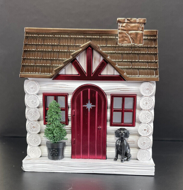 Bath & Body Works Christmas White Cabin with Dog Nightlight Wallflower Plug-image
