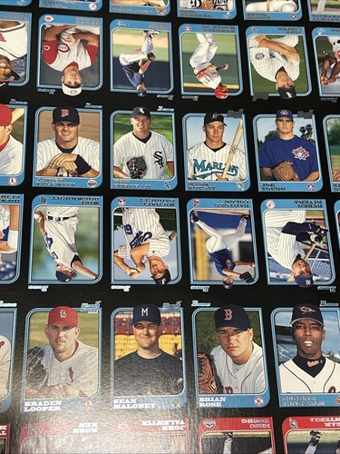 1997 Bowman Baseball UNCUT Sheet Griffey Jr Boggs Chipper Smoltz - Picture 6 of 16
