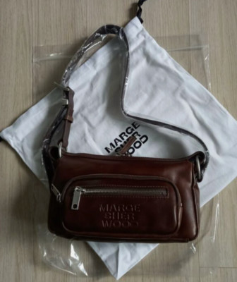 MARGE SHERWOOD OUTPOCKET HOBO MINI_washed brown pull-up  