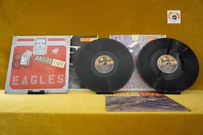 Eagles - Eagles Live 1980 Country Rock Schallplatte Vinyl 2 LP OIS + Poster