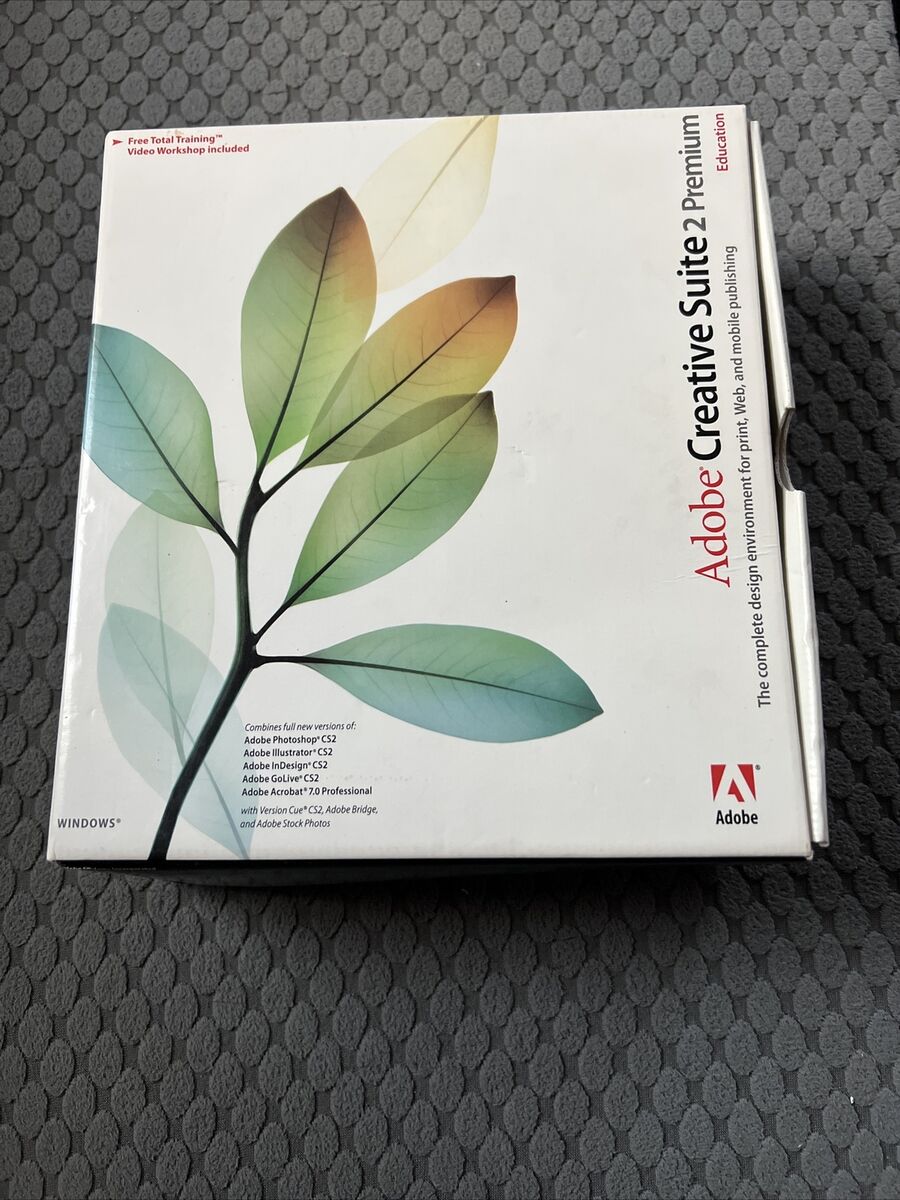 EUC Adobe CS2 Creative Suite 2 Premium Education Version EUC Adobe CS2 Creative Suite 2 Premium Education Version