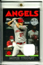 Mike Trout 2021 Topps Series 1  #86R-MT 1986 Relic Black Parallel  D # 054/199