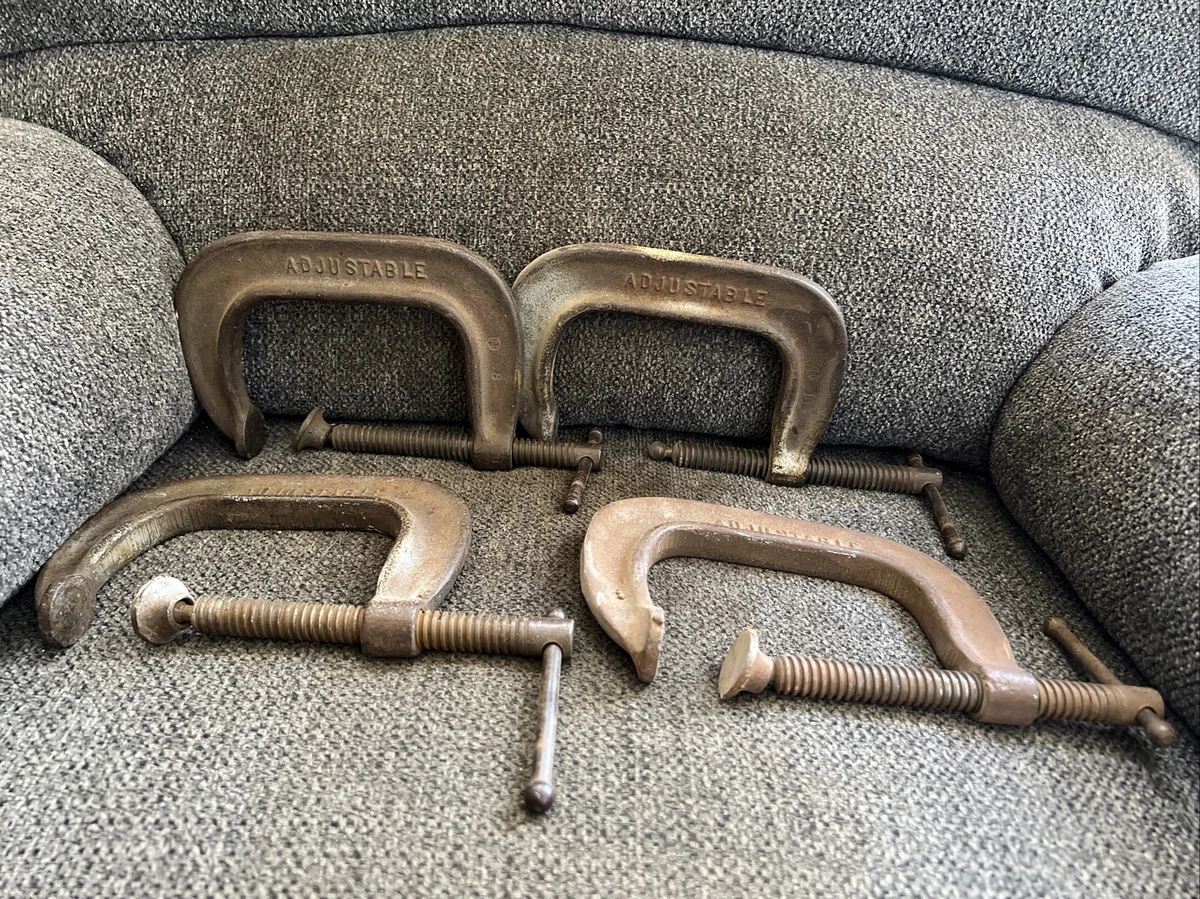 4 Vintage Adjustable 1440 4 C Clamps USA