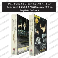 DVD BLACK BUTLER KUROSHITSUJI Season 1-4 Vol.1-57END+Movie+9 OVA English Dubbed
