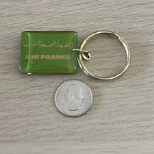 Vintage Air France Airlines Keychain Key Ring #44964