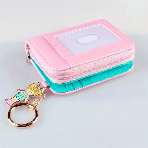 NEW POLLY POCKET FAUX LEATHER PURSE & TINA KEYRING 80’s 90’s RETRO WALLET - Picture 10 of 12